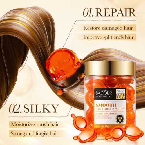 Sadoer capsule for hair cair argan oil - Image 5