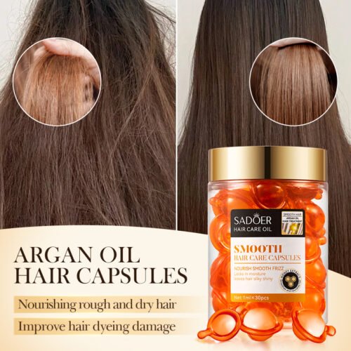 Sadoer capsule for hair cair argan oil - Image 2
