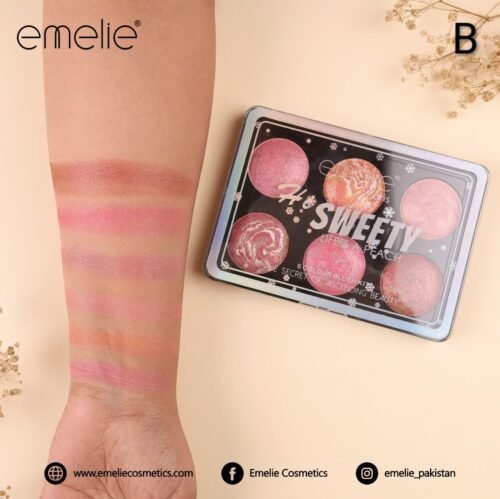 Emelie 6 colour blush kit - Image 5