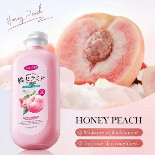 Sadoer Honey Peach 🍑 Lactobacillus Hydrate Body Lotion - Image 3