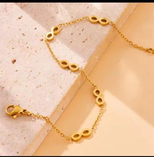 Stainless Steel Infinity Bracelet - Image 1