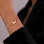Stainless Steel Infinity Bracelet - Image 2