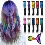 HairChalk - Temporary Colourful Chalk Comb 10 pcs Set - Image 3